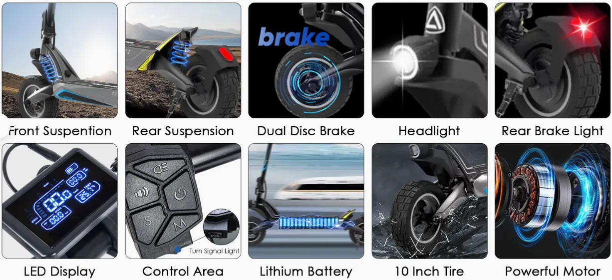 ESA GTR Electric Scooter Australia | 1000W Peak Power | Off-Road Beast | Urban Ready